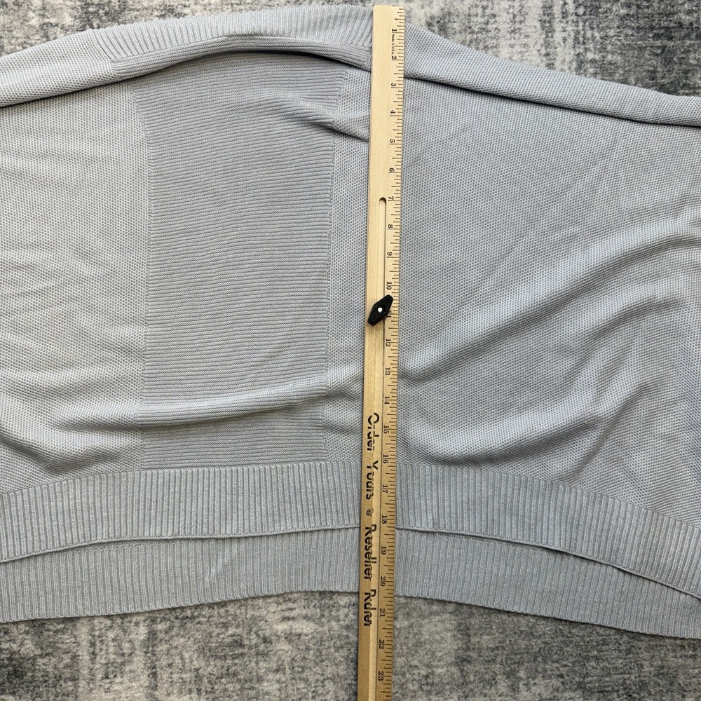 Lululemon‎ Forward Flow Poncho Womens OS Light Blue Viscose Silk Cape Minimal - Picture 7 of 9